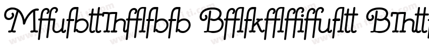 Mistress Benedict Brush字体转换
